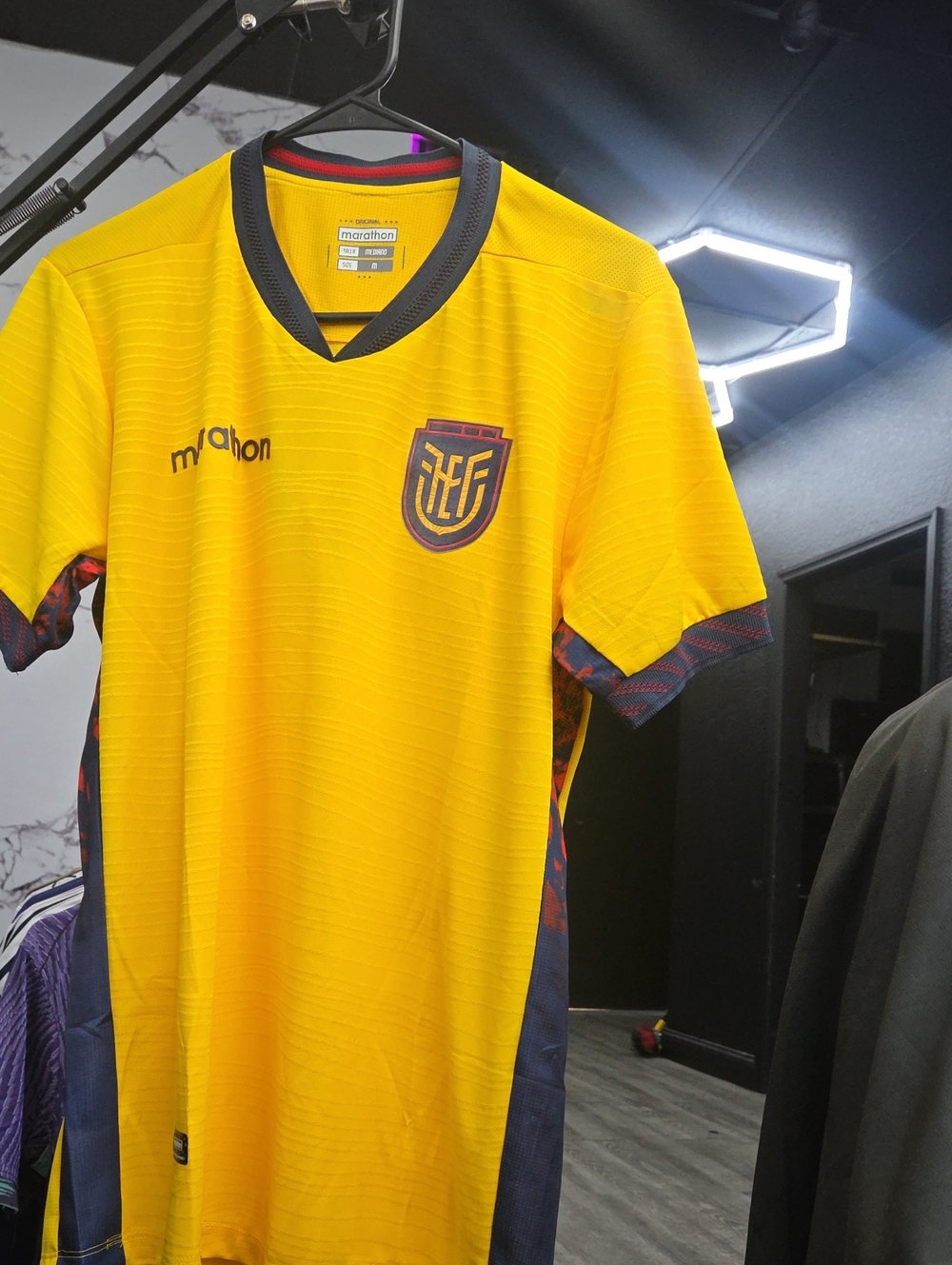 The Marathon Clothing Yellow & Navy Men's Jersey